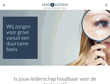Tablet Screenshot of lead2sustain.com